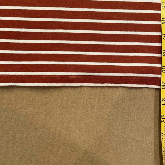 Vince Striped Cropped Tee Size Large - Picture 6 of 7